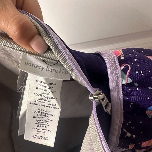 Pottery Barn Kids Mackenzie Rainbow Heart Galaxy Glow-in-the-Dark Backpack Large - Picture 14 of 14